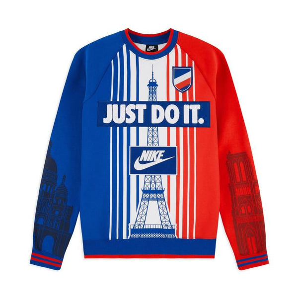 Sweat Nike Sportswear Paris Crewneck - Bleu - Homme - Nike - The Bradery