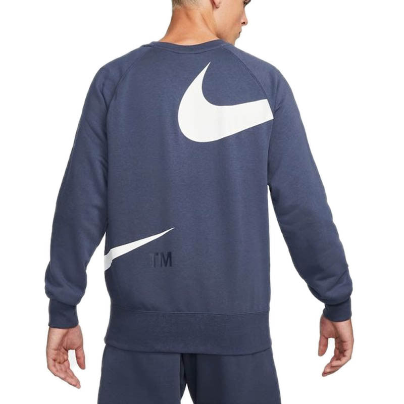 Sweat Nike Swoosh Fleece Crew - Bleu NIKE SWEAT HOMME TEXTILE Nike