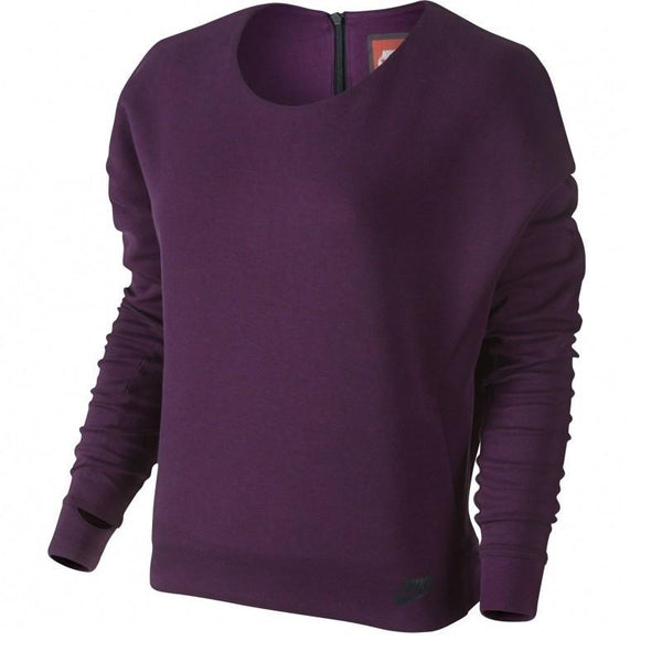 Sweat Nike Tech Fleece Crew - 685748-563 - Violet - Femme NIKE SWEAT FEMME TEXTILE Nike
