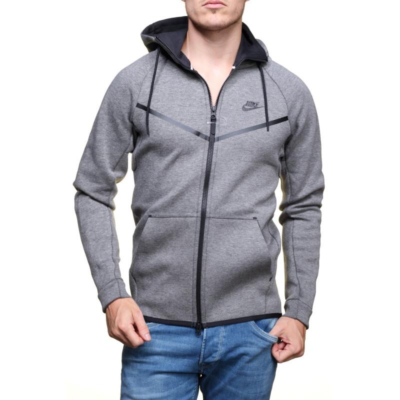 Sweat Nike Tech Fleece Windrunner - 805144-091 - Gris - Homme NIKE SWEAT HOMME TEXTILE Nike
