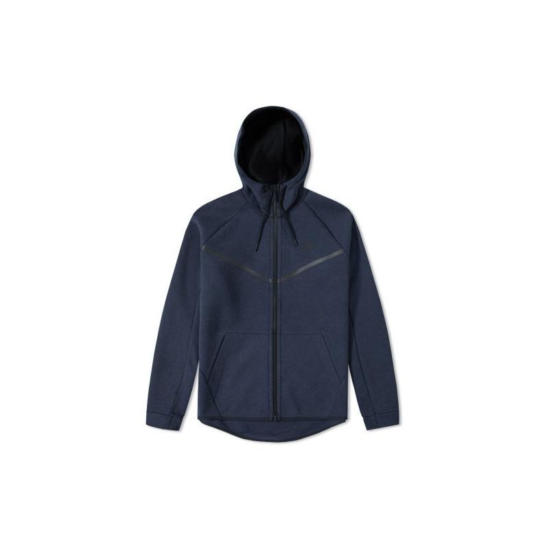 Sweat Nike Tech Fleece Windrunner - 805144-473 - Bleu - Homme NIKE SWEAT HOMME TEXTILE Nike