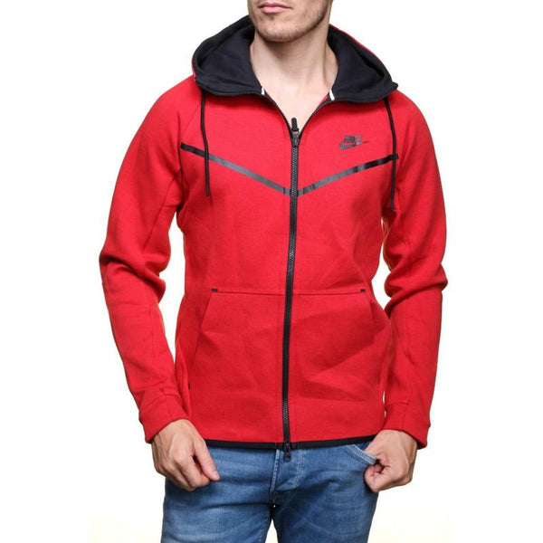 Sweat Nike Tech Fleece Windrunner - 805144-654 - Rouge - Homme NIKE SWEAT HOMME TEXTILE Nike