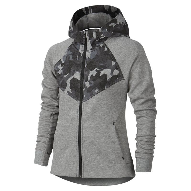 Sweat Nike Tech Fleece Windrunner Junior - 716370-010 - Gris - Junior NIKE JACKET JUNIOR TEXTILE Nike