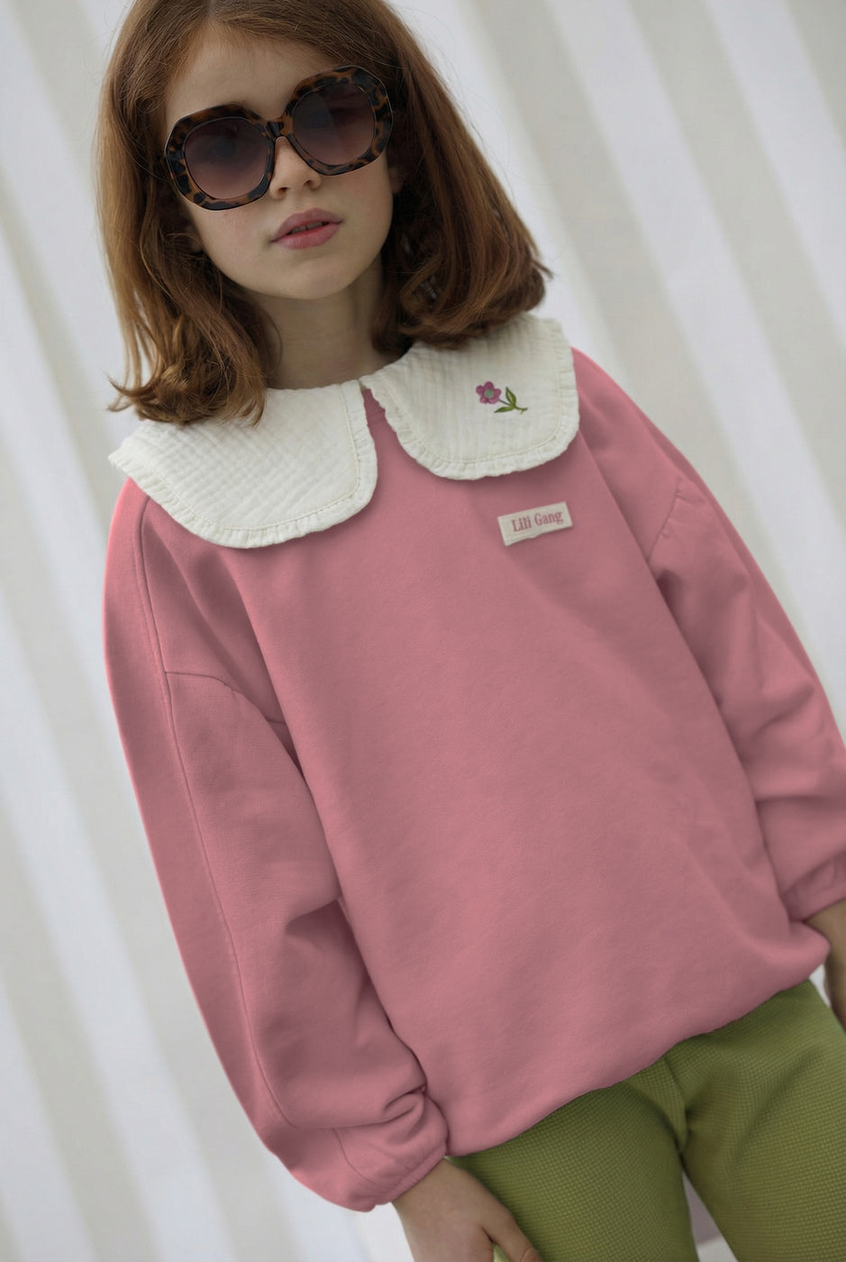 Sweat Salomé Vieux Rose - Enfant Fille