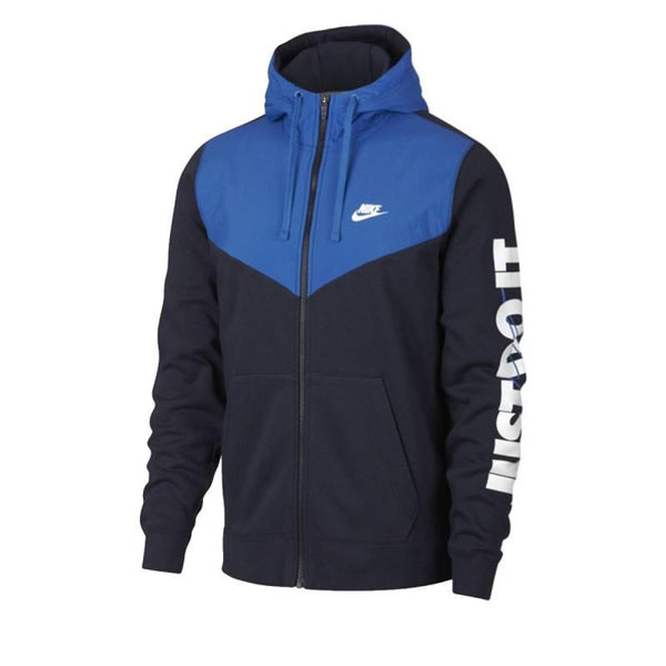 Sweats Nike M Nsw Hbr Hoodie Fz Flc - Noir - Homme NIKE SWEAT HOMME TEXTILE Nike