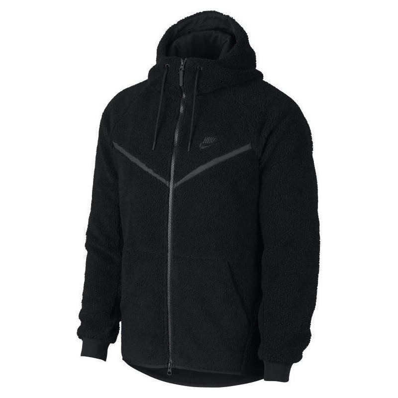 Sweats Nike M Nsw Wr Hoodie Tch Sherpa - Noir - Homme NIKE JACKET HOMME TEXTILE Nike
