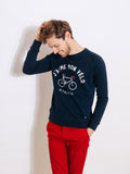 Sweatshirt Darney Coton - Bleu Marine - Homme - Faguo - The Bradery