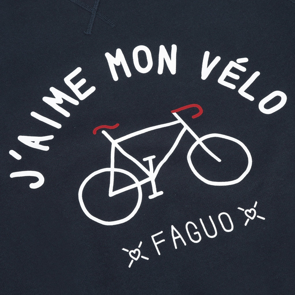 Sweatshirt Darney Coton - Bleu Marine - Homme - Faguo - The Bradery