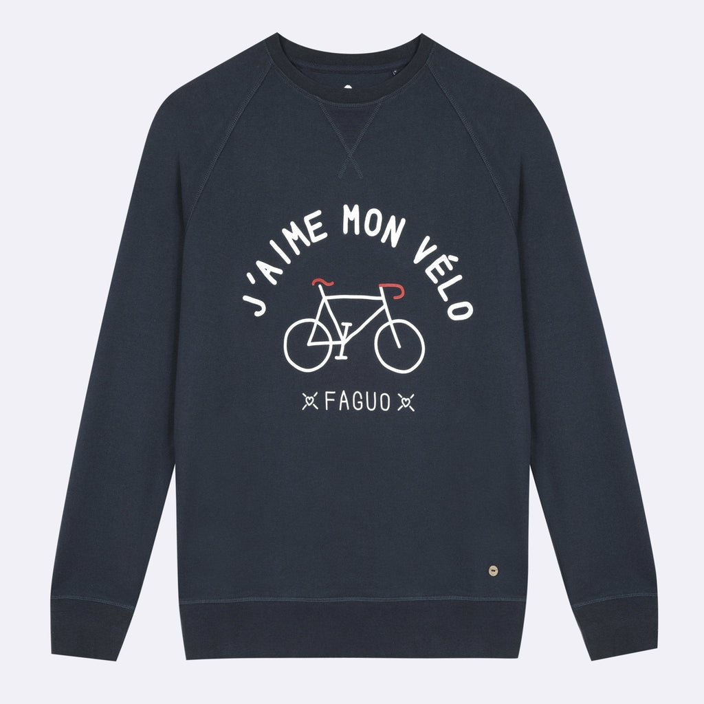 Sweatshirt Darney Coton - Bleu Marine - Homme - Faguo - The Bradery