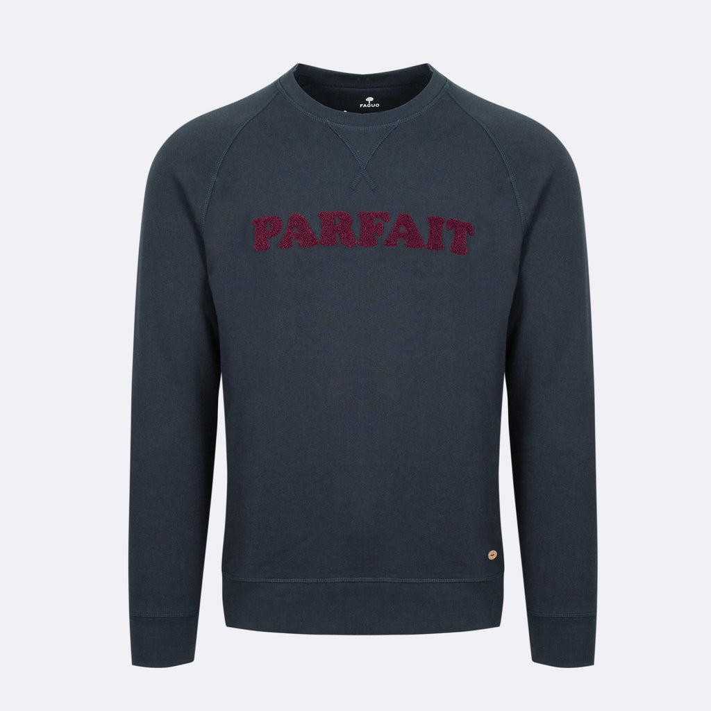 Sweatshirt Darney Coton - Bleu Marine - Homme - Faguo - The Bradery