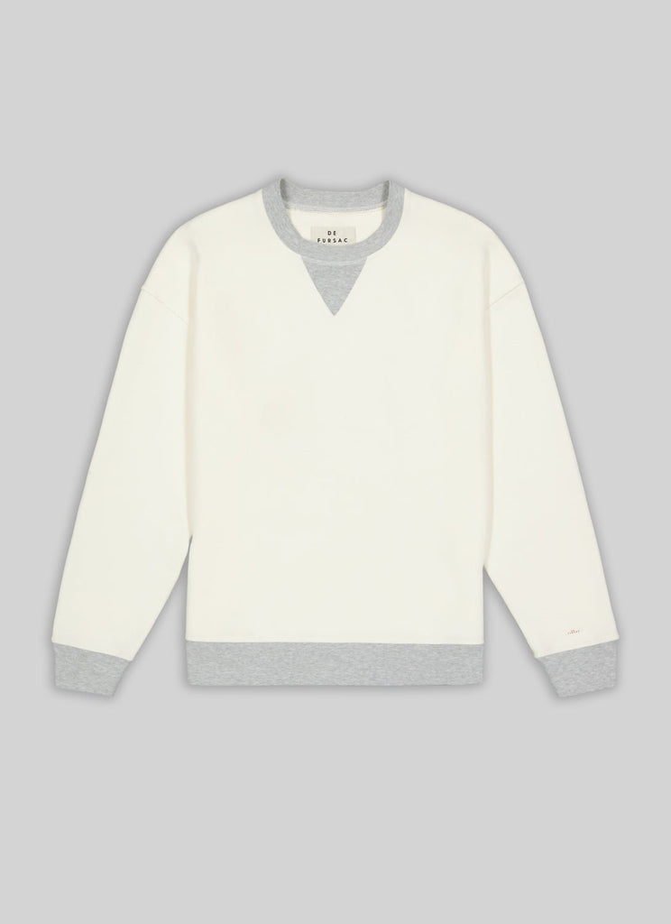 Sweatshirt Écru En Coton - Ecru - De Fursac - The Bradery