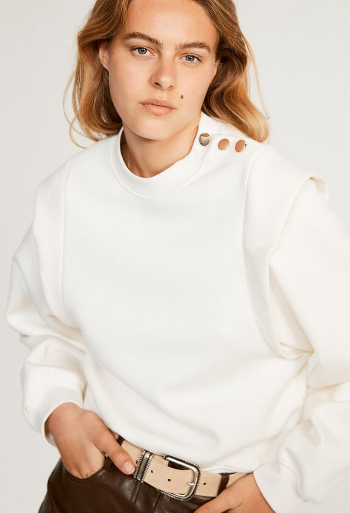 Sweatshirt Teacher - Ecru - Claudie Pierlot - The Bradery