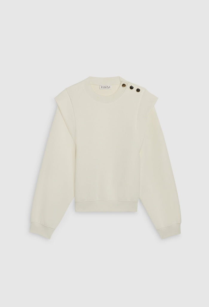 Sweatshirt Teacher - Ecru - Claudie Pierlot - The Bradery