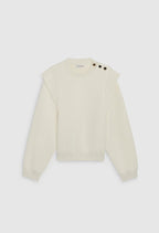 Sweatshirt Teacher - Ecru - Claudie Pierlot - The Bradery