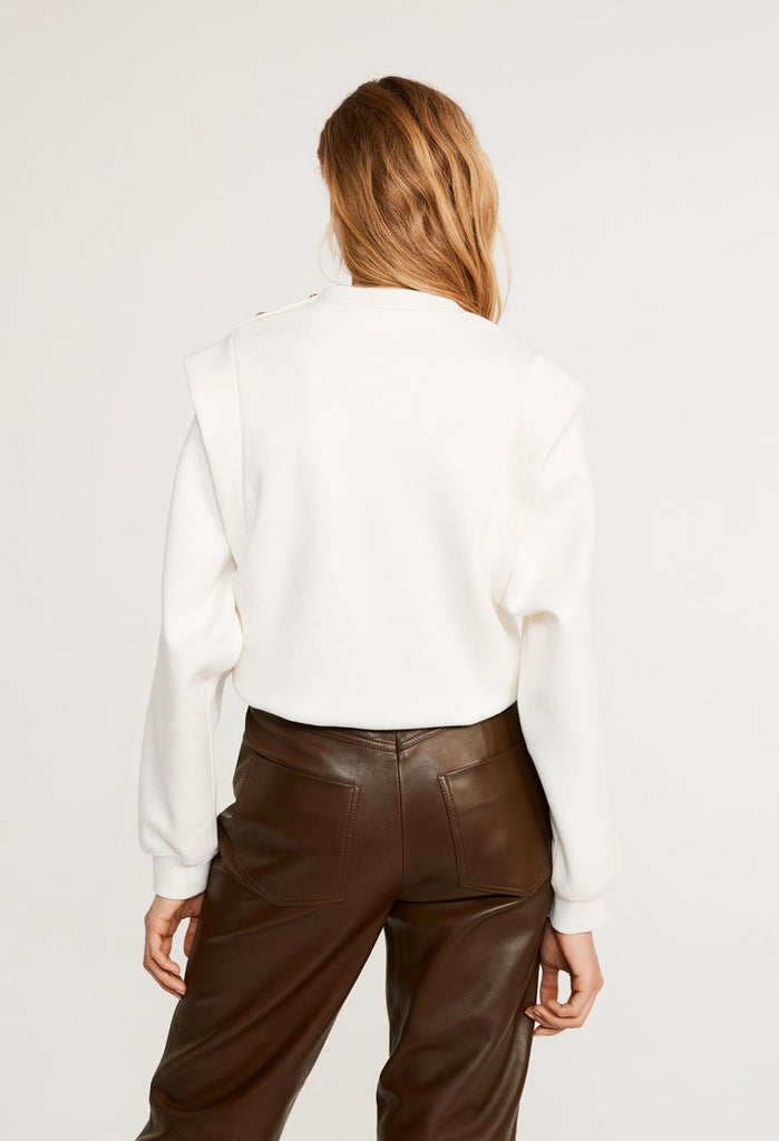 Sweatshirt Teacher - Ecru - Claudie Pierlot - The Bradery