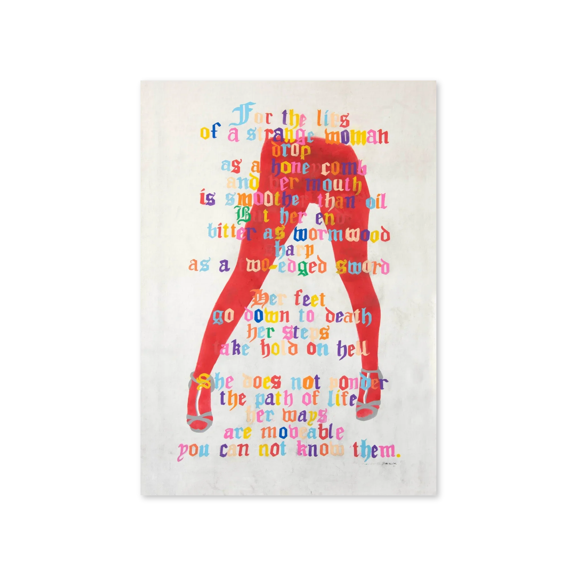 Giclée art print of T-Rex’s ‘Proverbs’, featuring dreamlike surrealism in soft gradients—an edition that merges myth and movement.