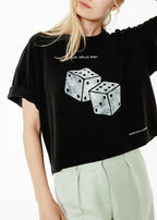T-Shirt Brisa "Mr Mojo Risin" - Noir Usé HAUTS Margaux Lonnberg
