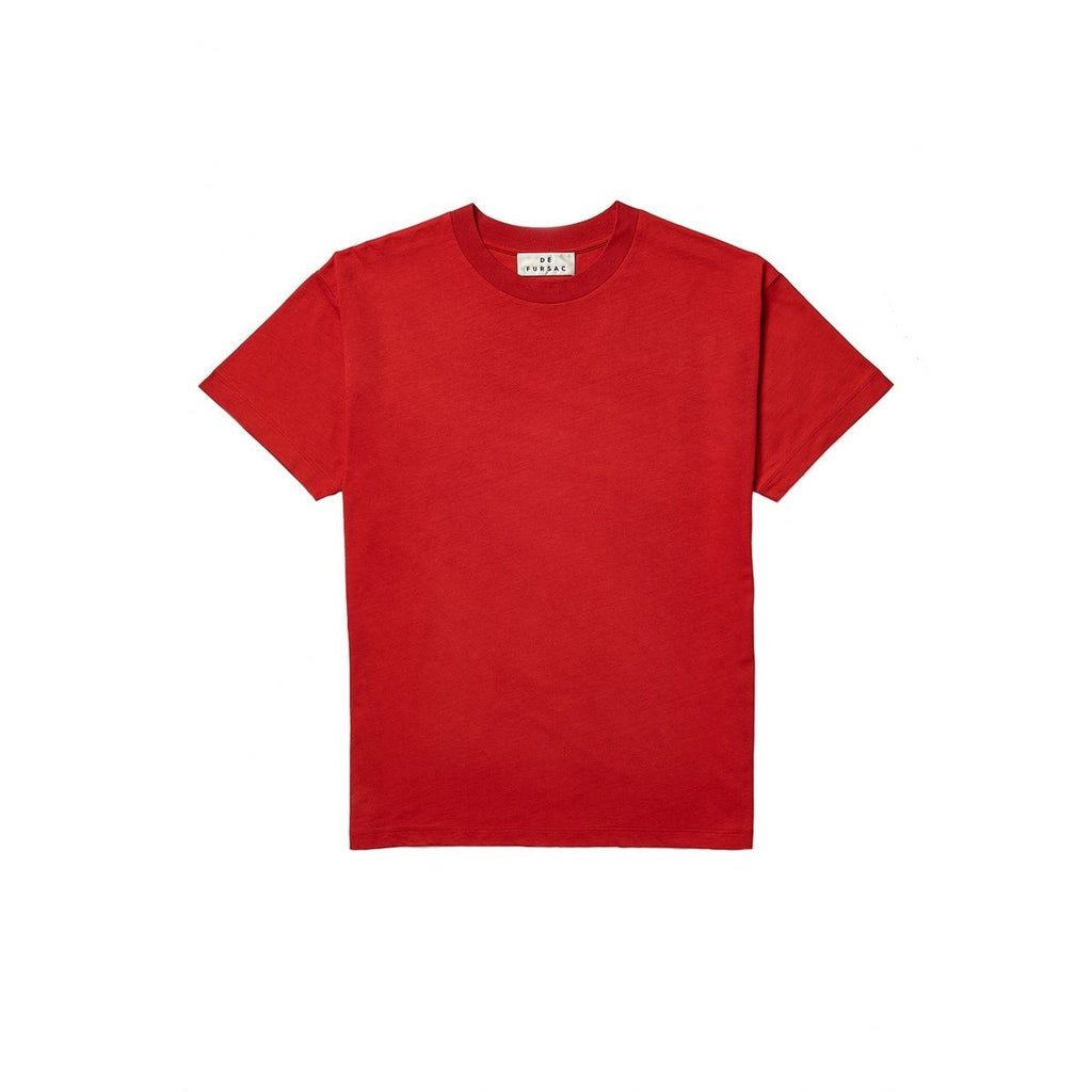 T-Shirt Col Rond - Vermillon - Homme Hauts De Fursac