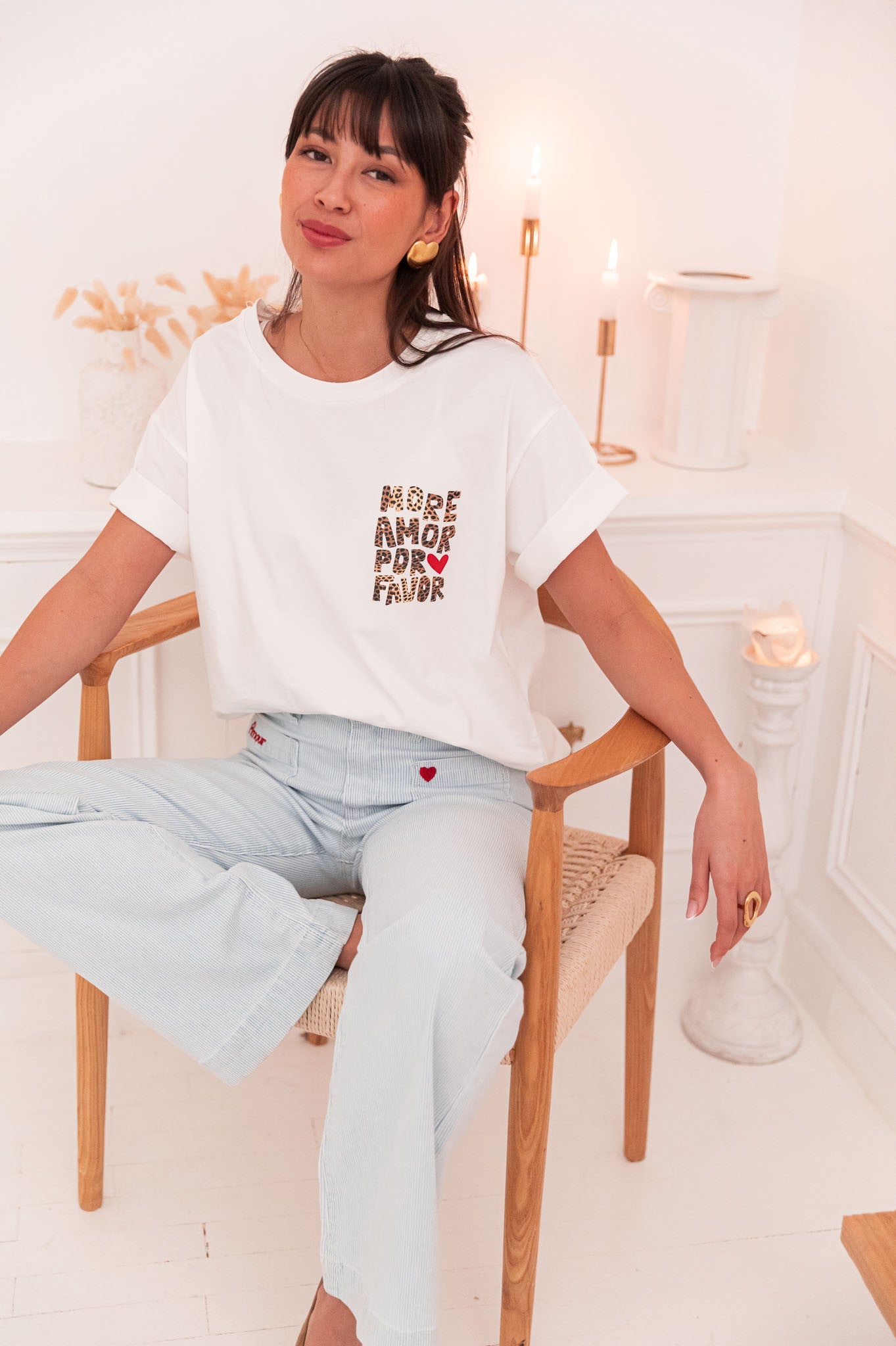 RYM Blanc - T-Shirt Imprimé
