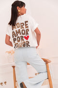 RYM Blanc - T-Shirt Imprimé