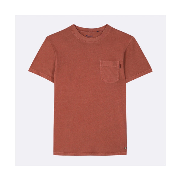 T-Shirt Migne Coton - Terracotta - Homme - Faguo - The Bradery