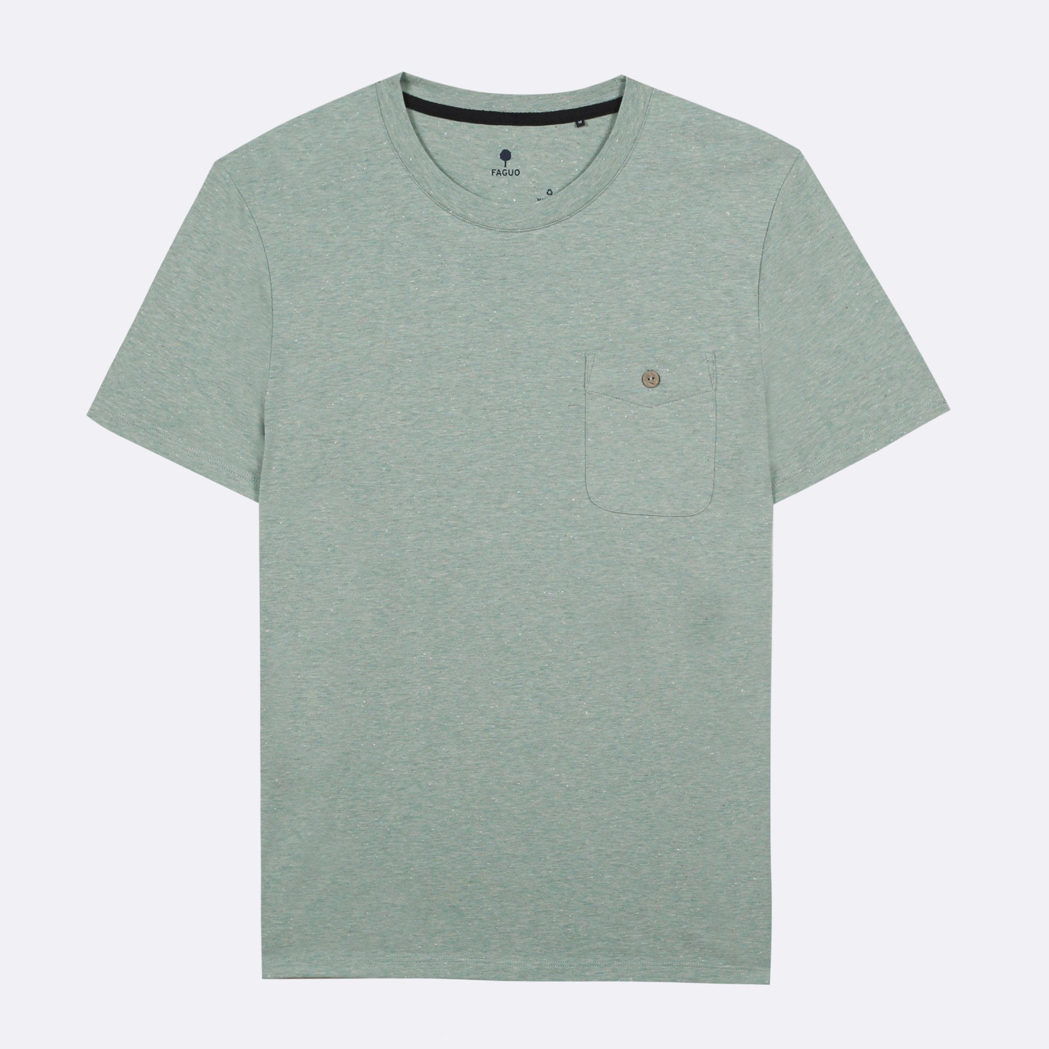 T-Shirt Col Rond Vert Olonne - Homme