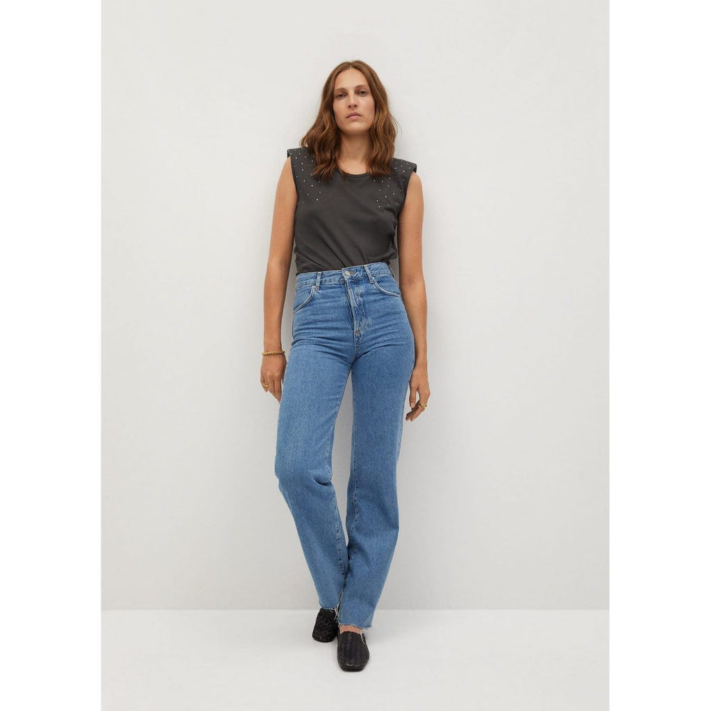 T-Shirt Strass7 - Anthracite - Femme