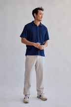 ethical grey casual trousers