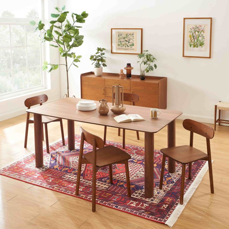 Table À Manger Extensible Pilar - Placage Noyer
