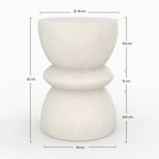 table appoint blanche maupiti beton rdv deco