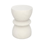 table basse blanche beton appoint maupiti fond blanc