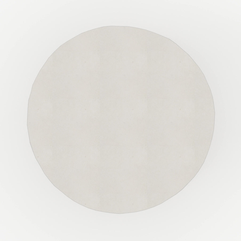 table basse blanche beton appoint ronde capri