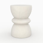 table basse blanche beton appoint