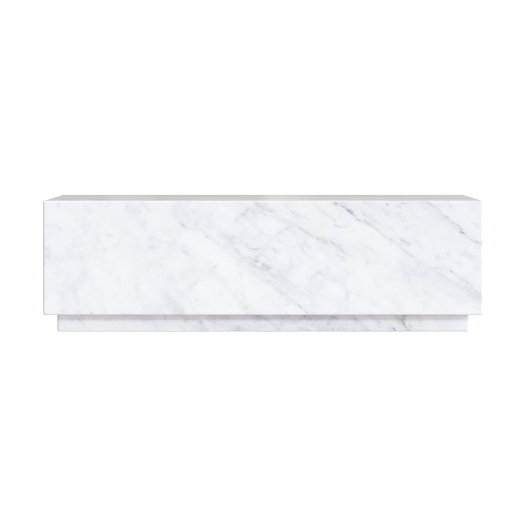 table basse en marbre blanc izae