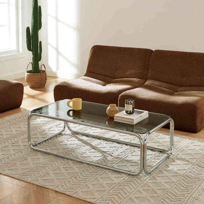 Table Basse Maggy Verre Trempé Noir