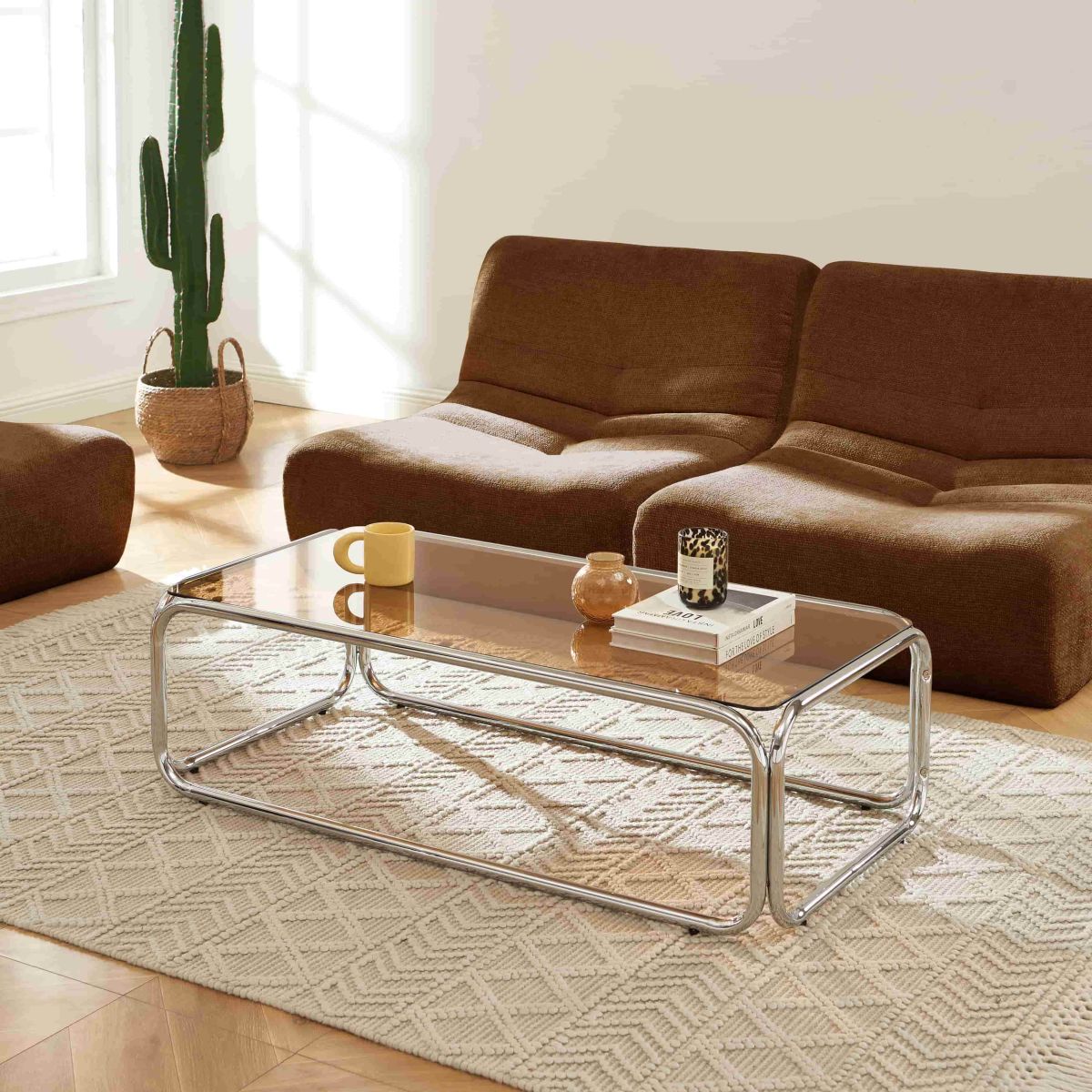 Maggy - Table Basse - Orange Foncé