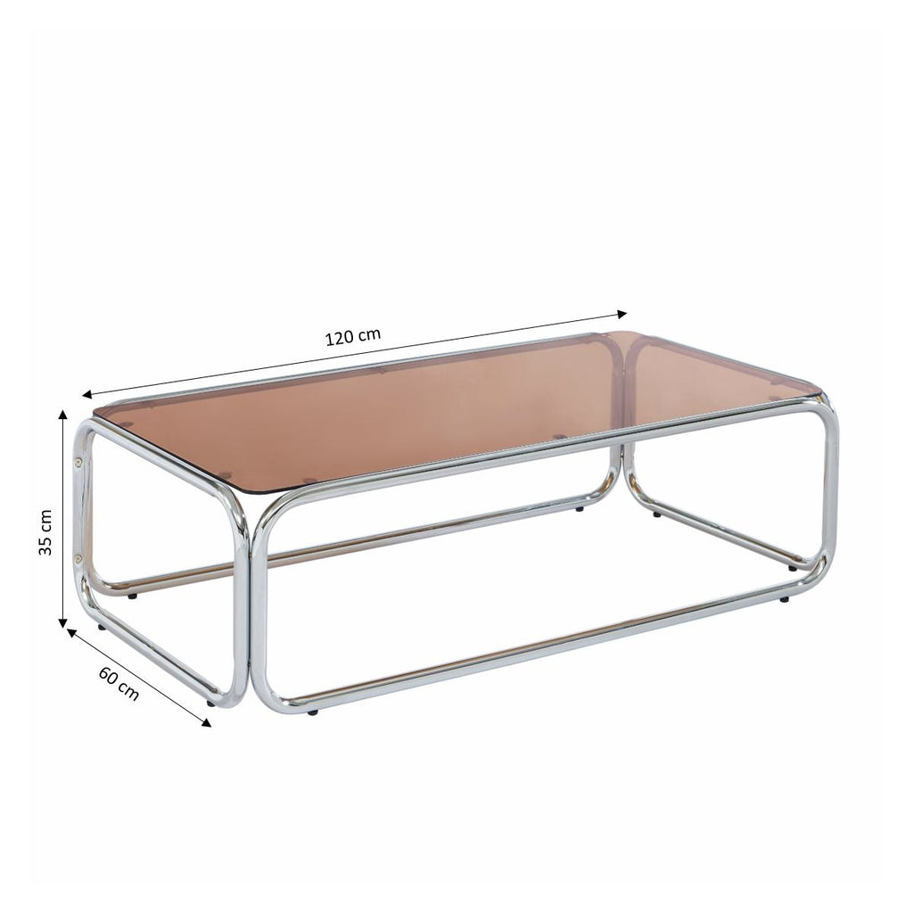 Maggy - Table Basse - Orange Foncé
