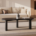 table basse noire arrondie rdv deco brandan
