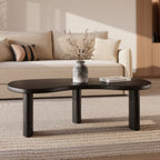 table basse noire arrondie rdv deco brandan