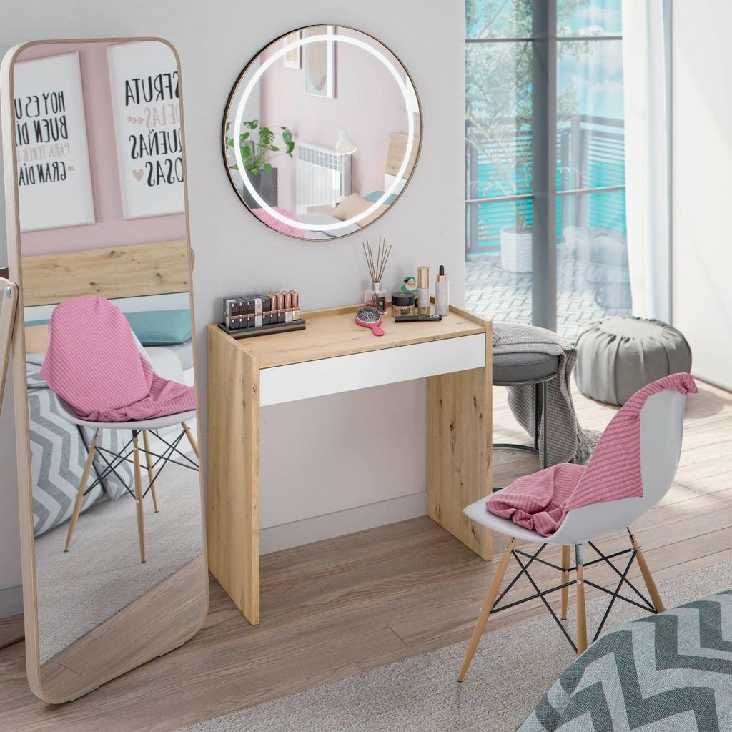 Bureau 1 Tiroir Noa - L82 cm - Décor Bois