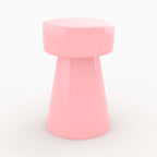 table d appoint athena en metal rose bonbon