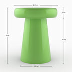 table d appoint en metal vert ronde anouk peps fluo