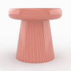 table d appoint felicie rose rayee blanche metal