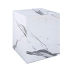 table d appoint lison en marbre blanc carre fond blanc