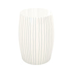 table d appoint nello ronde en metal blanc fond blanc