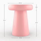 table d appoint rose bonbon ronde metal anouk