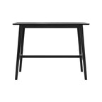 table de bar en bois noir rectangulaire buvette