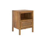 table de chevet tiki en cannage