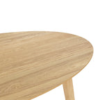 table eddy bois clair ovale