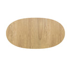 table ovale bois clair extensible eddy